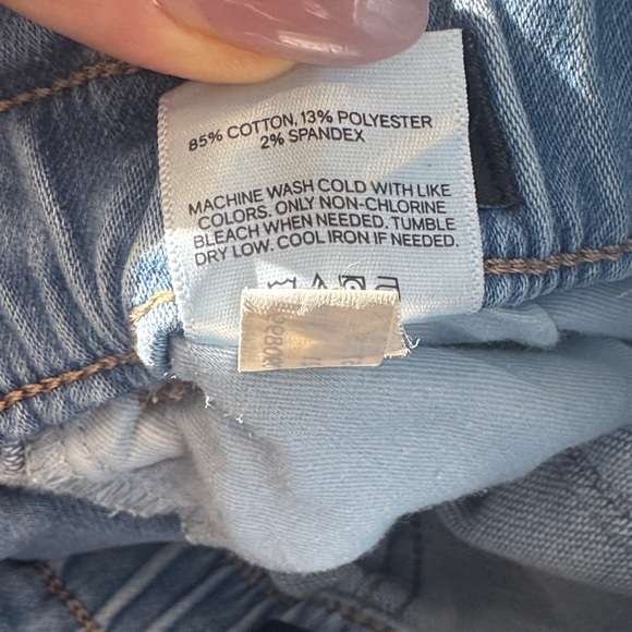 Express Super High Rise Jogger Jeans Light Wash Denim Paperbag Waist Fit sz 0 - Picture 12 of 12